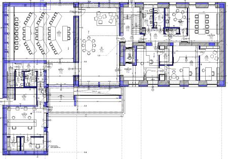 Načrt - pritličje obeh stavb